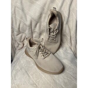 ALDO Sneakers Athletic Running Shoes Womens US 9.5 Beige Knit Lightweight